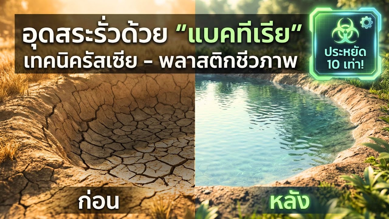 รีบทำก่อนซึมยาว!💡 อัปเกรดภูมิปัญญา 'แก้บ่อซึม' ด้วย ✅ 'เทคนิครัสเซีย'  GLEYING ได้ผลจริงกว่า 100 ปี