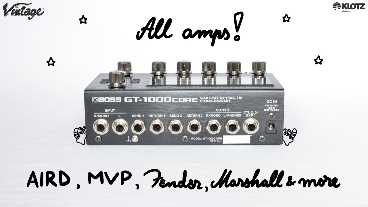 Boss GT-1000CORE Unboxing + Demo! | ALL AMPS & CABS on guitar | No talking/effects, RAW TONE review!