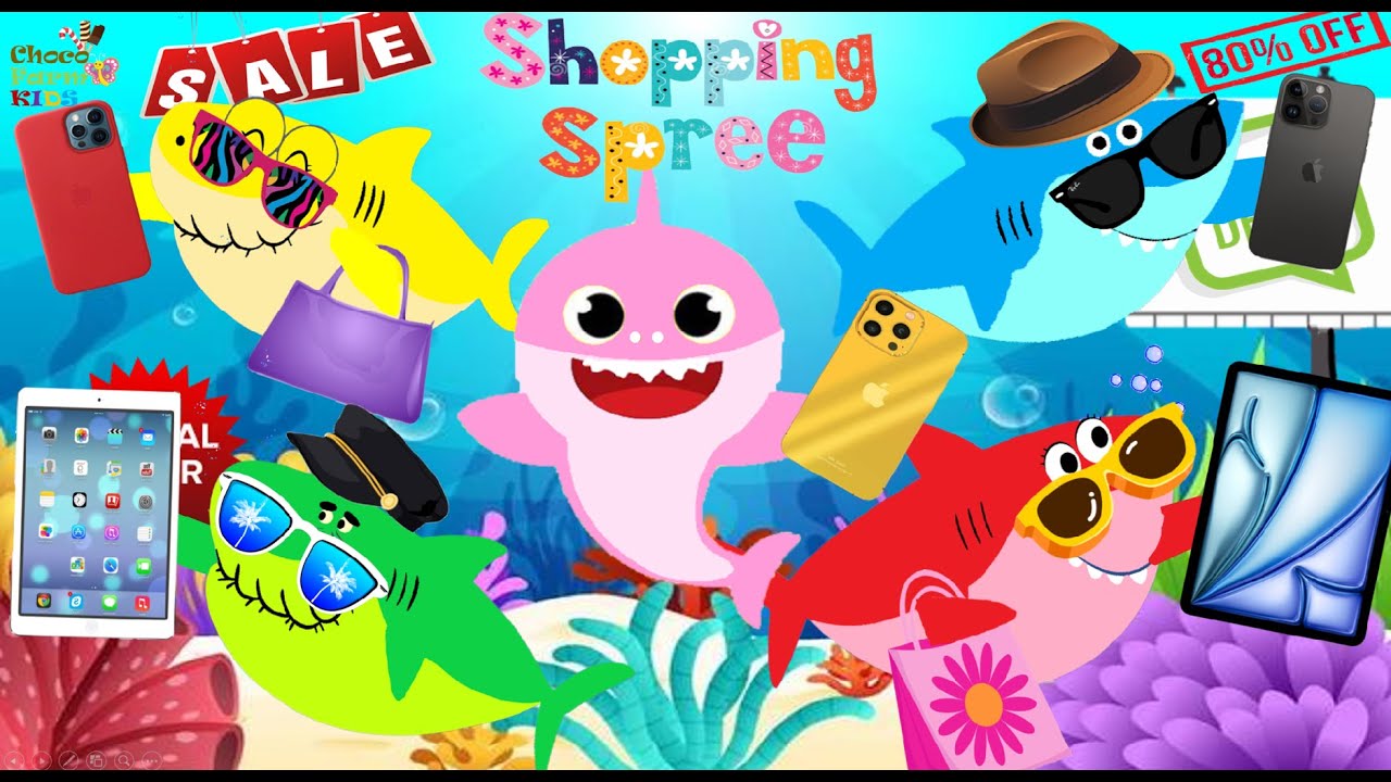 Акуленок получил iPhone и iPad | Шопинг | Семья акуленок идёт за покупками