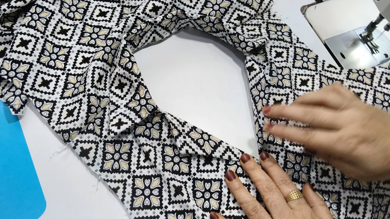 Coat collar kurti easy cutting and stitching ✂️✨ 