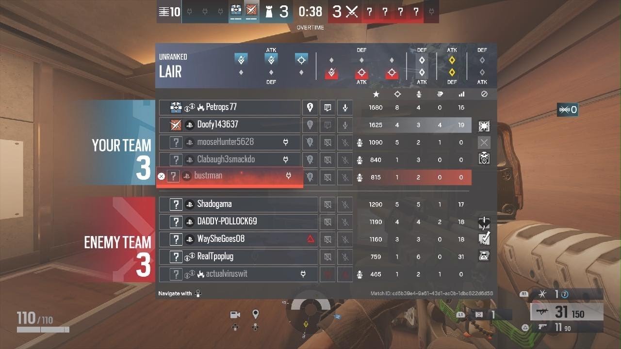 Tom Clancy's Rainbow Six Siege clutch