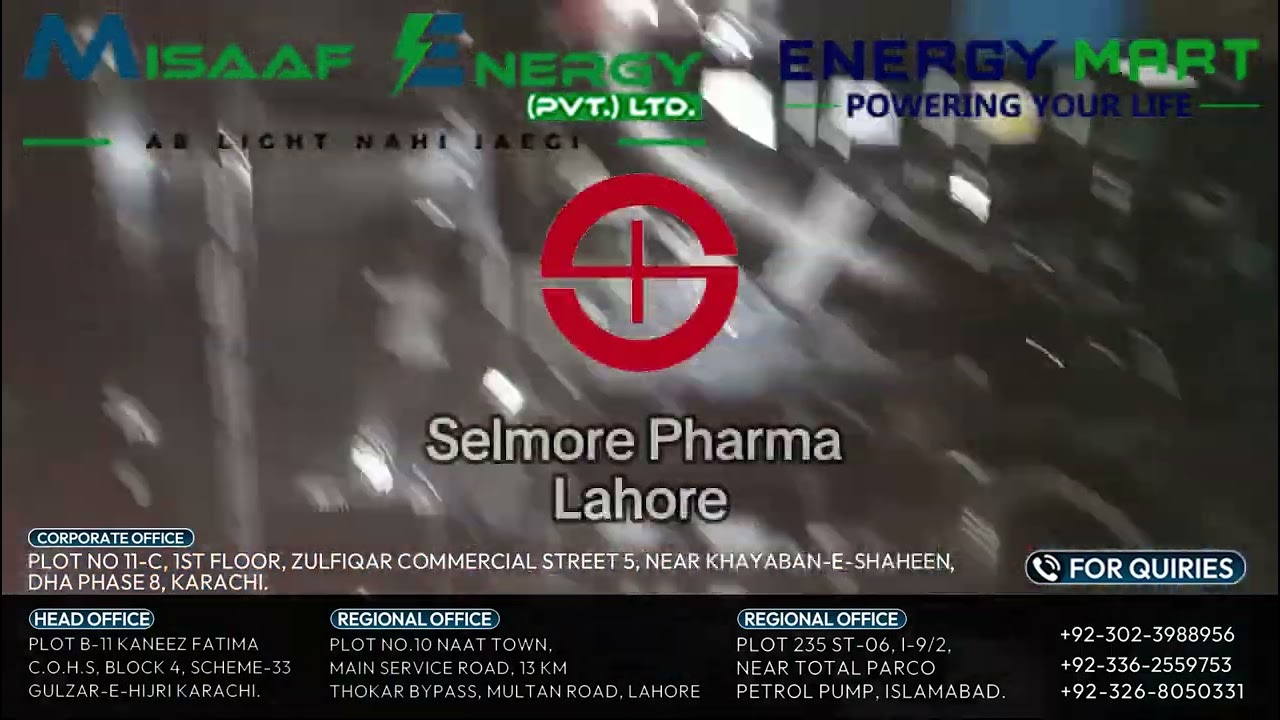Installation of a 500 KVA Cummins Diesel Generator at Selmore Pharma Lahore.