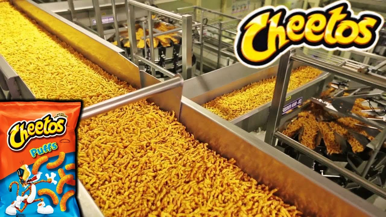 COMO se HACEN los CHEETOS de queso en las FÁBRICAS🧀