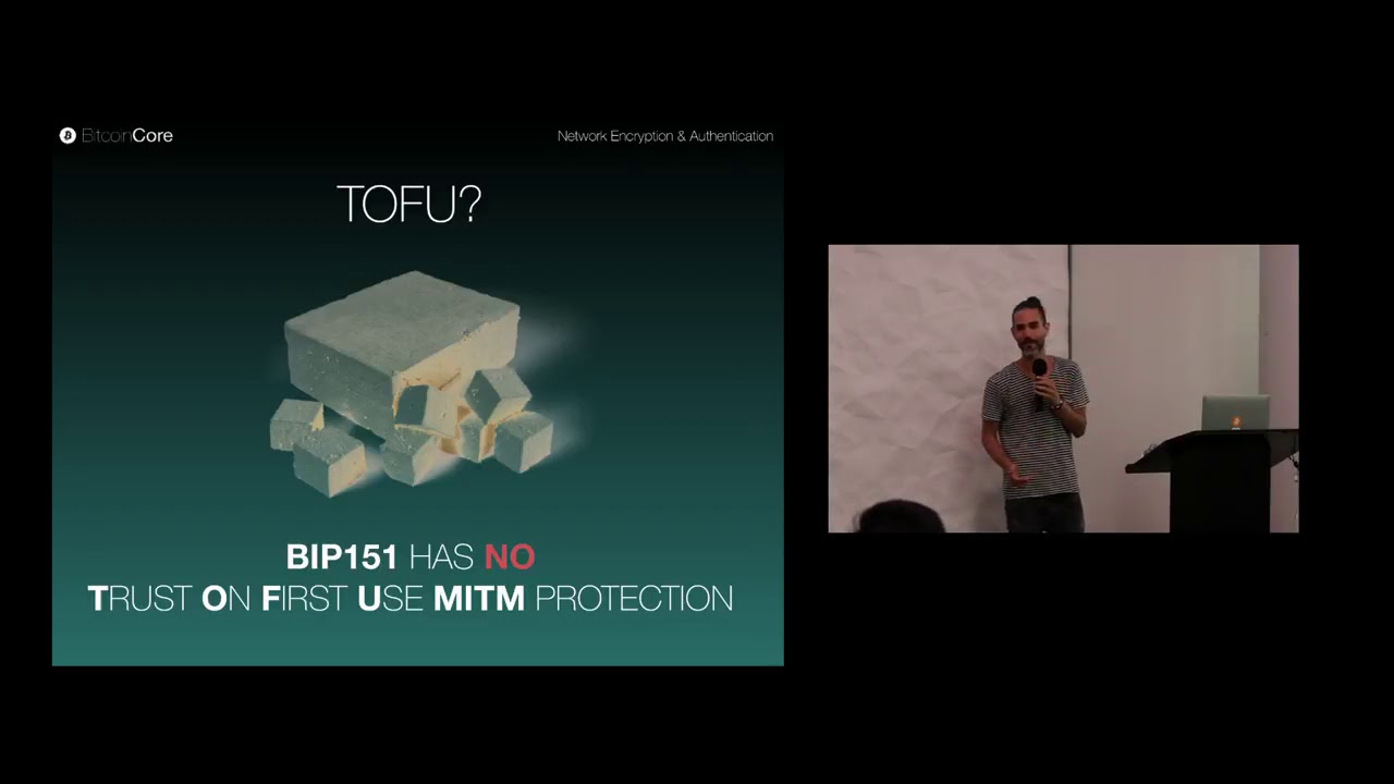 Jonas Schnelli - Bitcoin P2P Network Encryption & Authentication