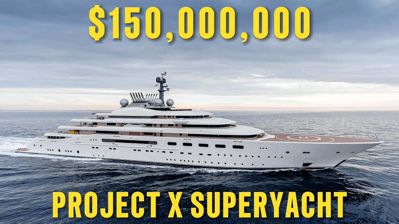 Эта суперяхта PROJECT X стоимостью 150 миллионов долларов — просто невероятная!
