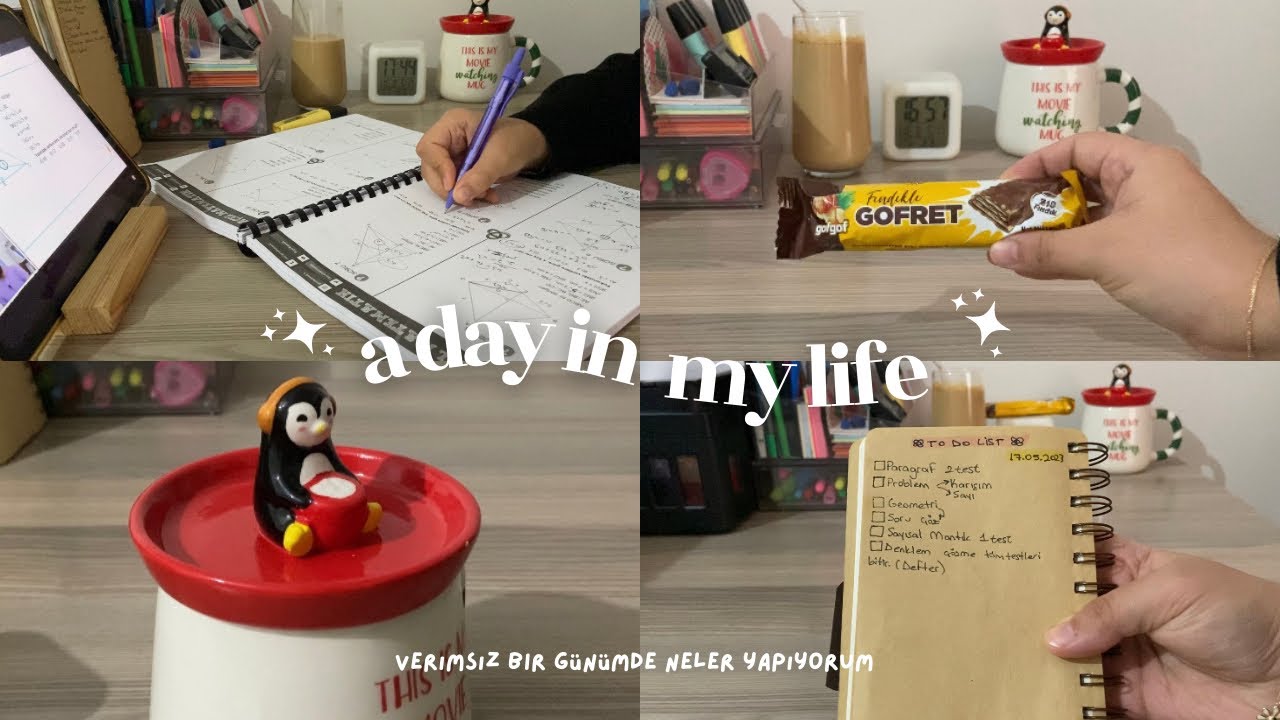Ders çalışma günlüğüm📚| verimsiz geçen bir günümü nasıl yönetiyorum? | sadece ders, sessiz vlog ♥️