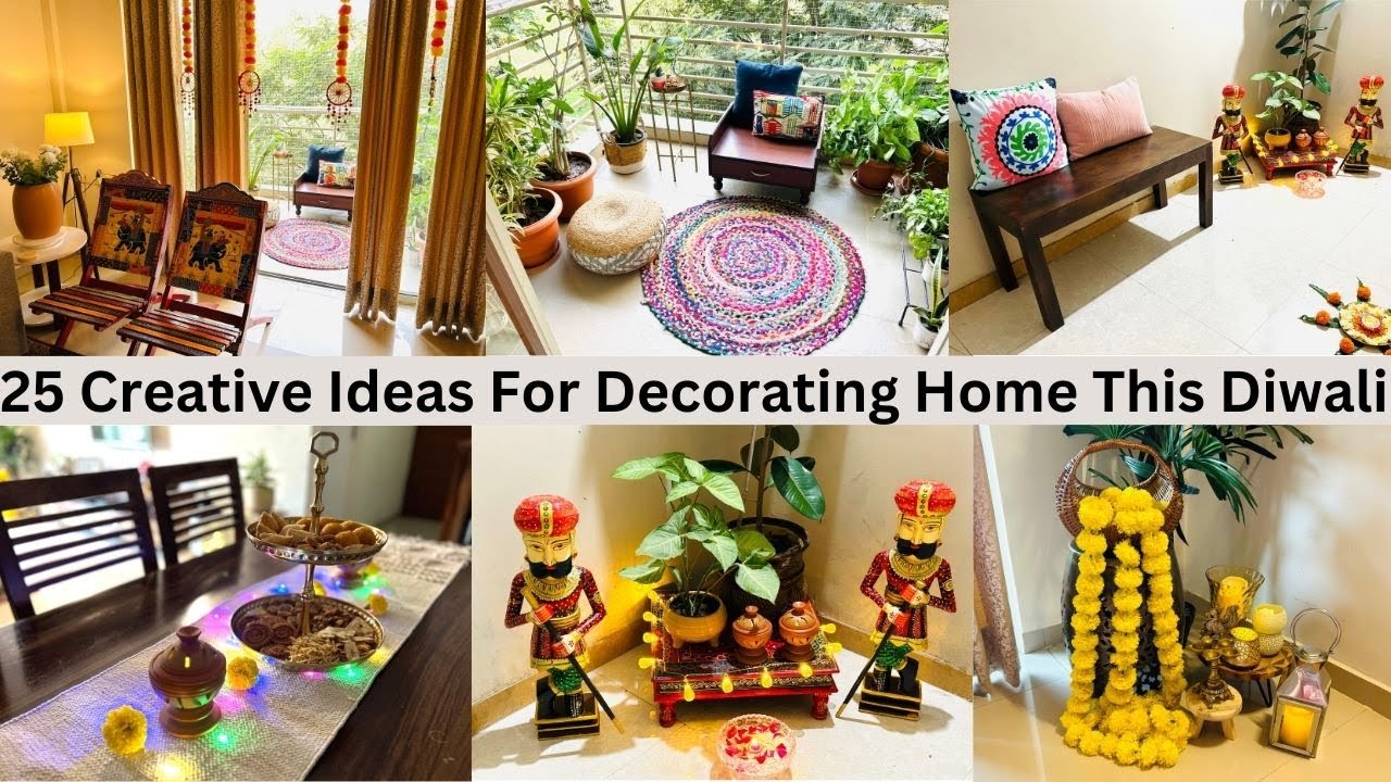 25 Creative Ideas For Decorating Home This Diwali | 25 Diwali Decor Ideas  | Home Decoration Ideas