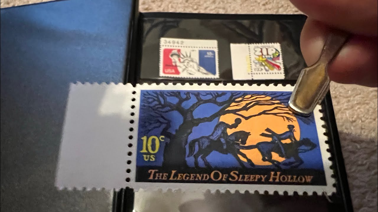Unintentional ASMR: Putting Stamps in Album Sleeves