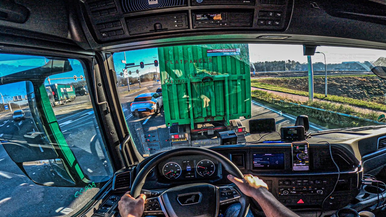 POV Truck Driver with NEW truck MAN TGX 2024