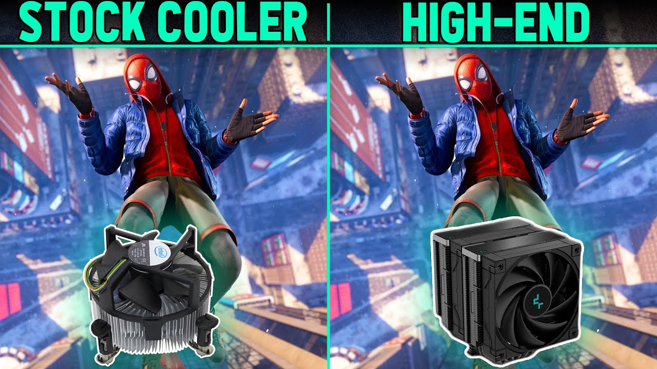 Does stock cooler affects FPS? Gaming Comparison: Stock vs Tower Air Cooler Ft. DeepCool AK620