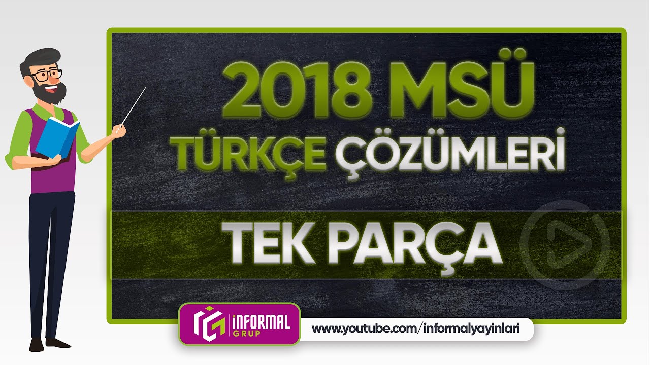 2018 MSÜ TÜRKÇE Soruları ve Çözümleri | TEK PARÇA