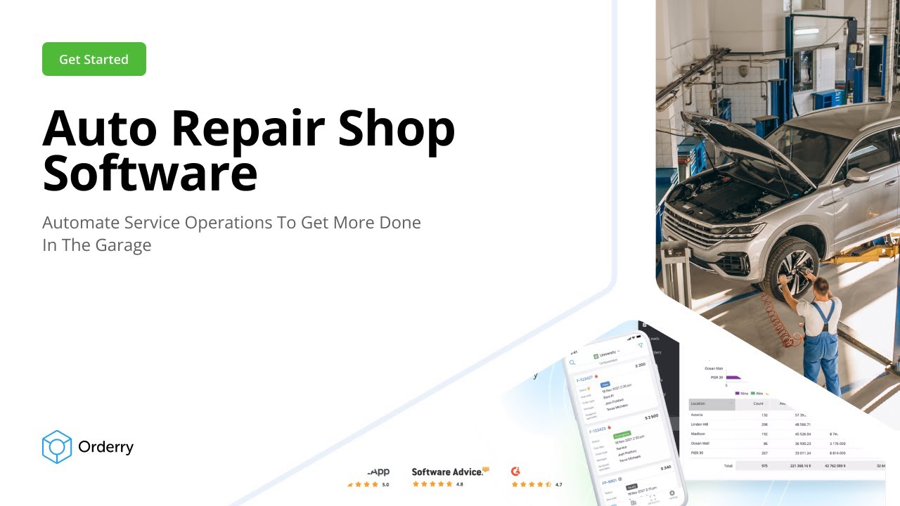 Get Started - Auto Repair Shop Software | Orderry