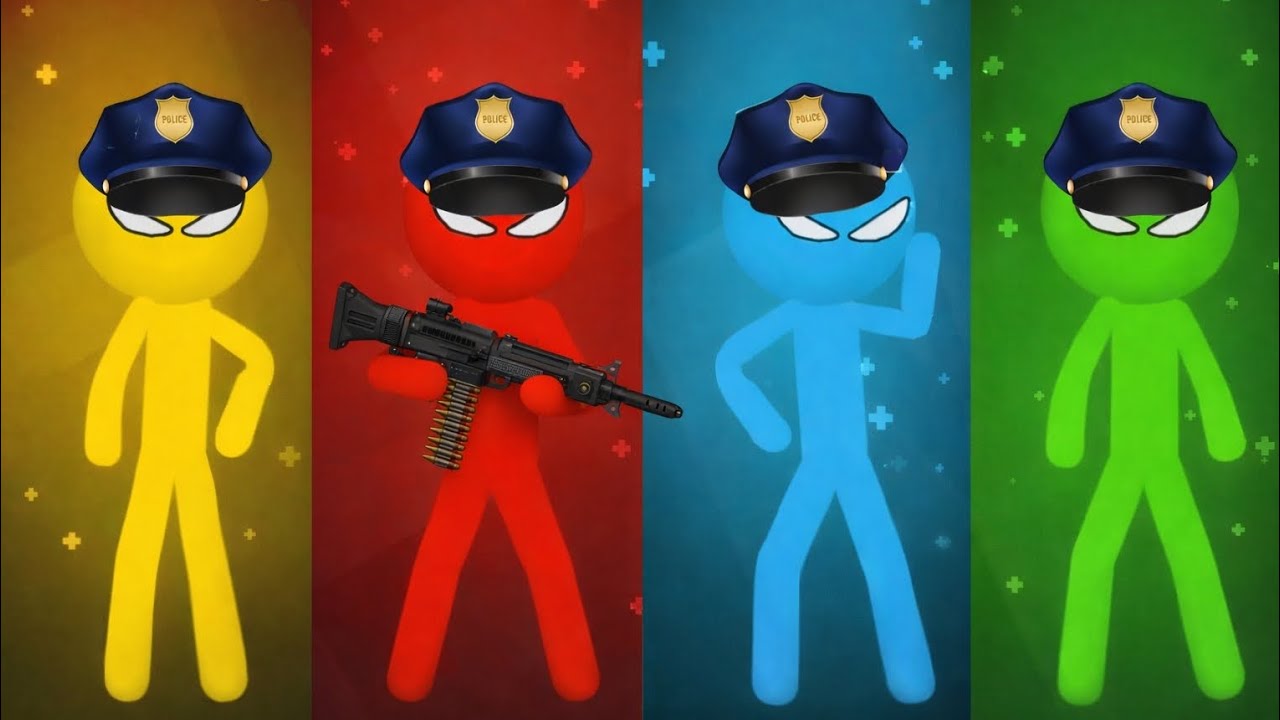 The Stickman MINIGAMES Random Gameplay - Stickman Party 1 2 3 4 Player #4