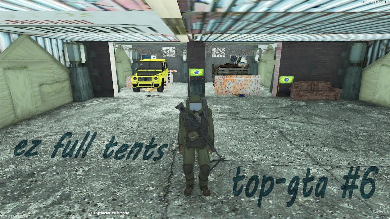 MTA DayZ // TOP - GTA #6 // PVP &  Tents full