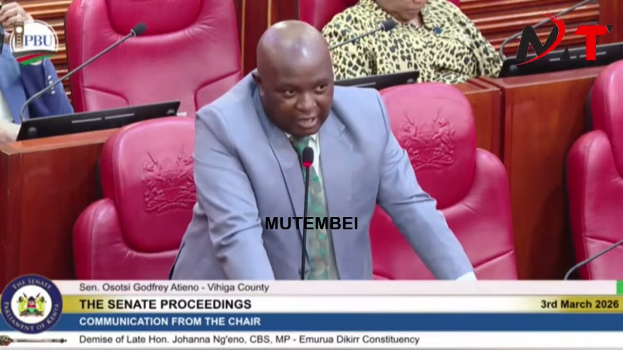 EMOTIONS RISE HIGH IN SENATE AS SENATORS EULOGIZE MP NG'ENO IN SENATE!!