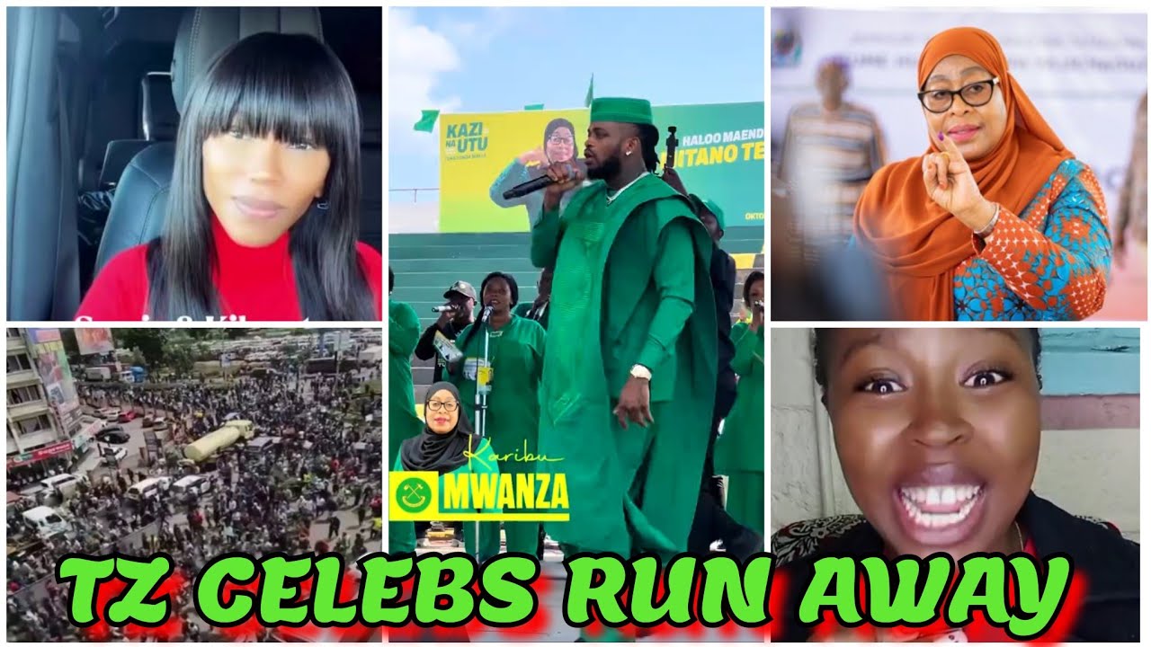 TANZANIA GENZ FORCED CELEBRITIES SUPPORTING SULUHU TO FLEE FROM TANZANIA DEMONSTRATIONS