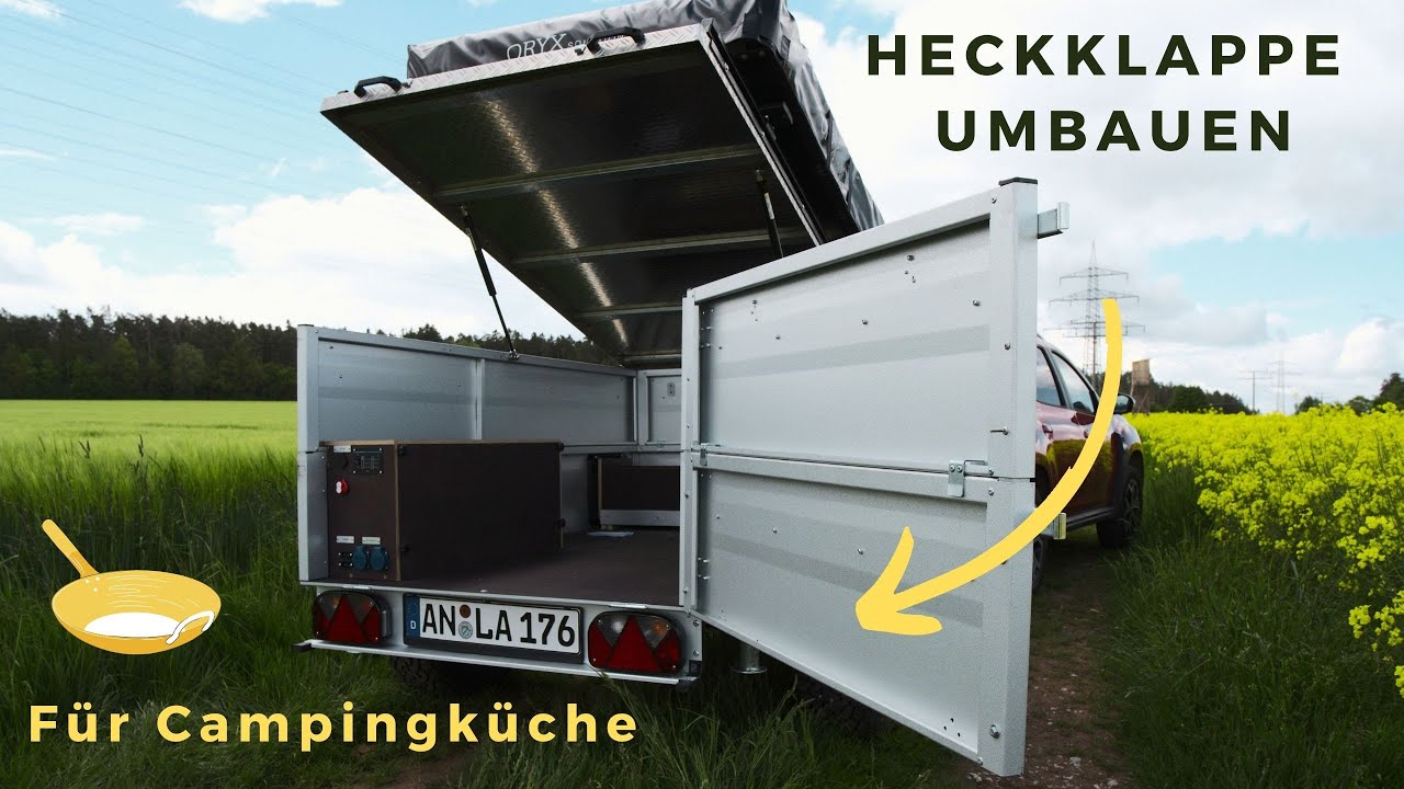 Anhänger Heckklappe umbauen am Offroad-Zeltanhänger | Umbau Teil 9 | 3onTour