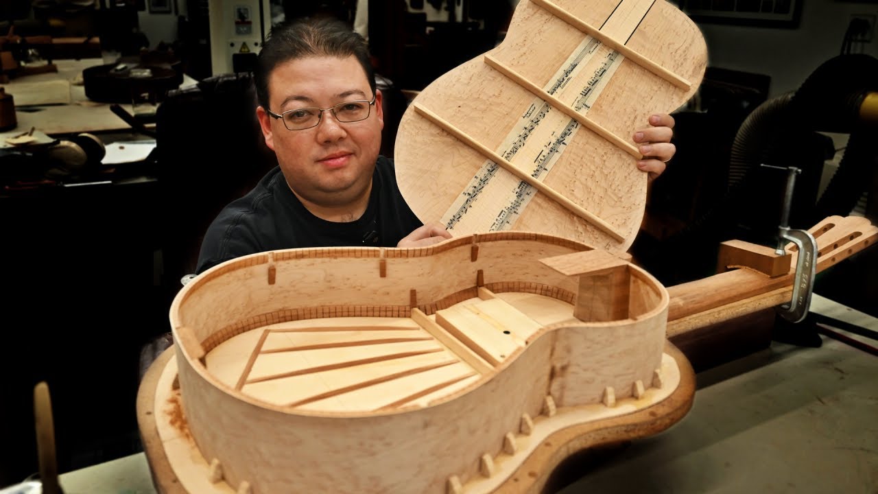 Building a Guitar the Traditional way! @brandonacker 