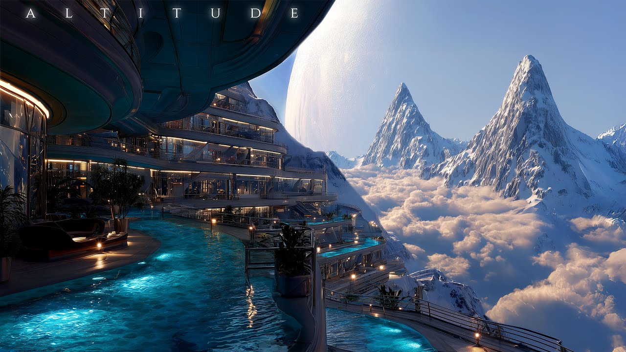 Altitude ⧫ Snowy SciFi Luxury Spa Atmosphere ⧫ Deeply Calming Winter Ambient Music