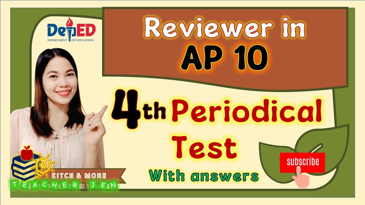 4th Periodical Test Reviewer in Araling Panlipunan 10 | 100 items | Matatag Curriculum