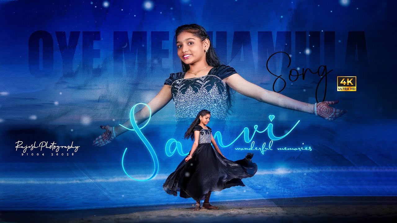 Sanvi Sri Half saree shoot || Oye Meghamla song | Rajeshfotography 9100456058