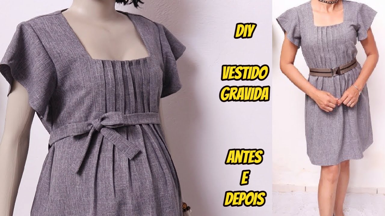 VESTIDO FÁCIL PARA GRAVIDA E VAI USAR  DEPOIS SEMPRE  Luciete Vasconcelos