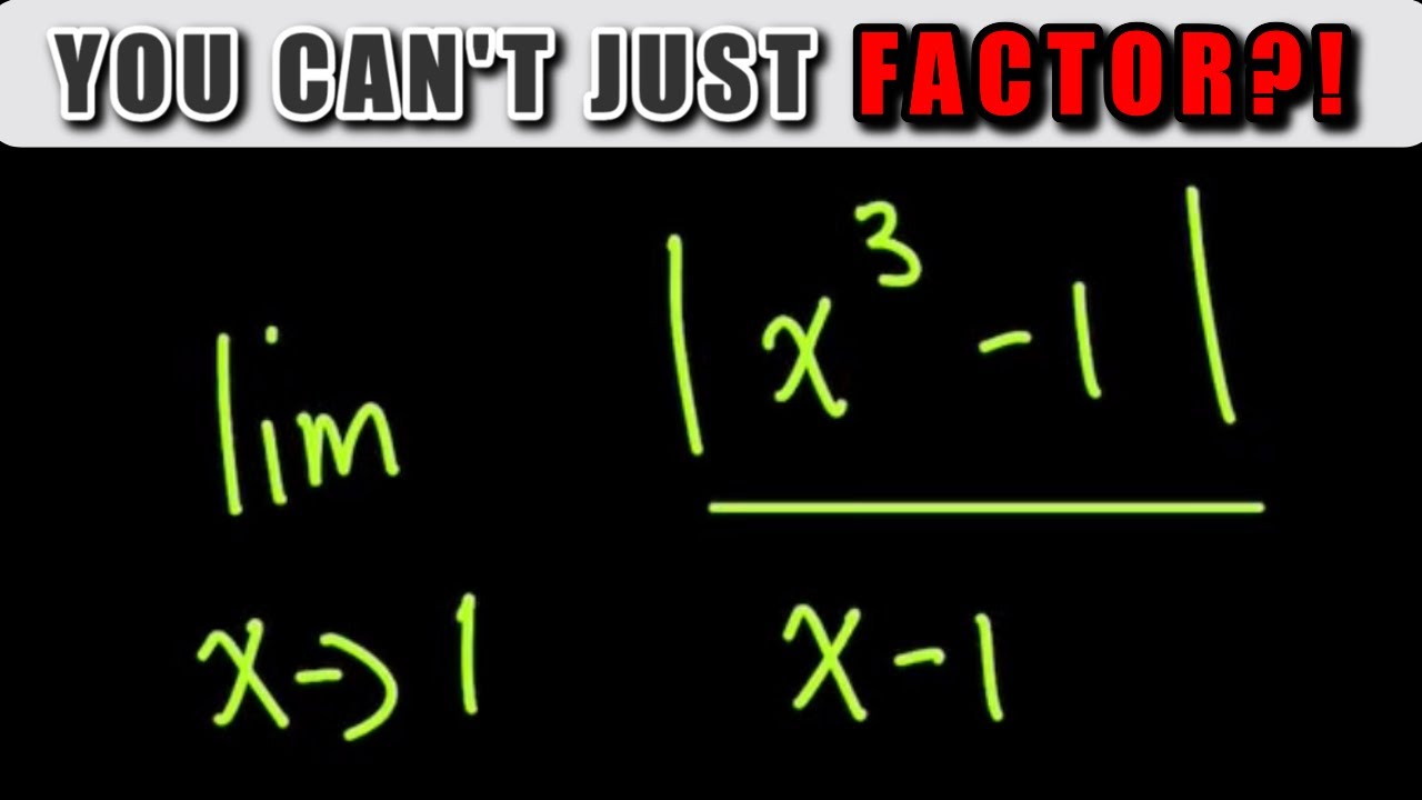 Why This Abs Value Limit TRICKS Students!