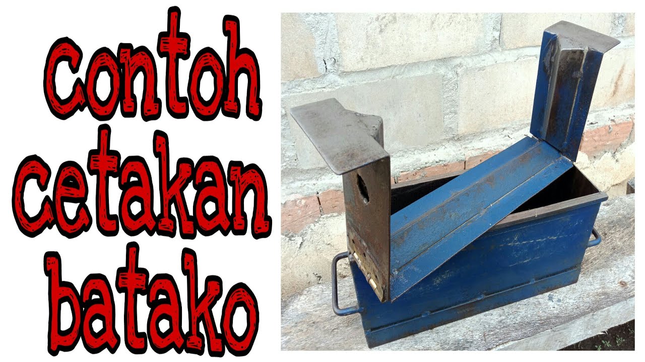 Detail cetakan batako