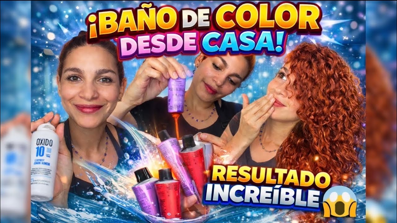 ¿Cómo HACER un BAÑO  de  COLOR EN CASA?