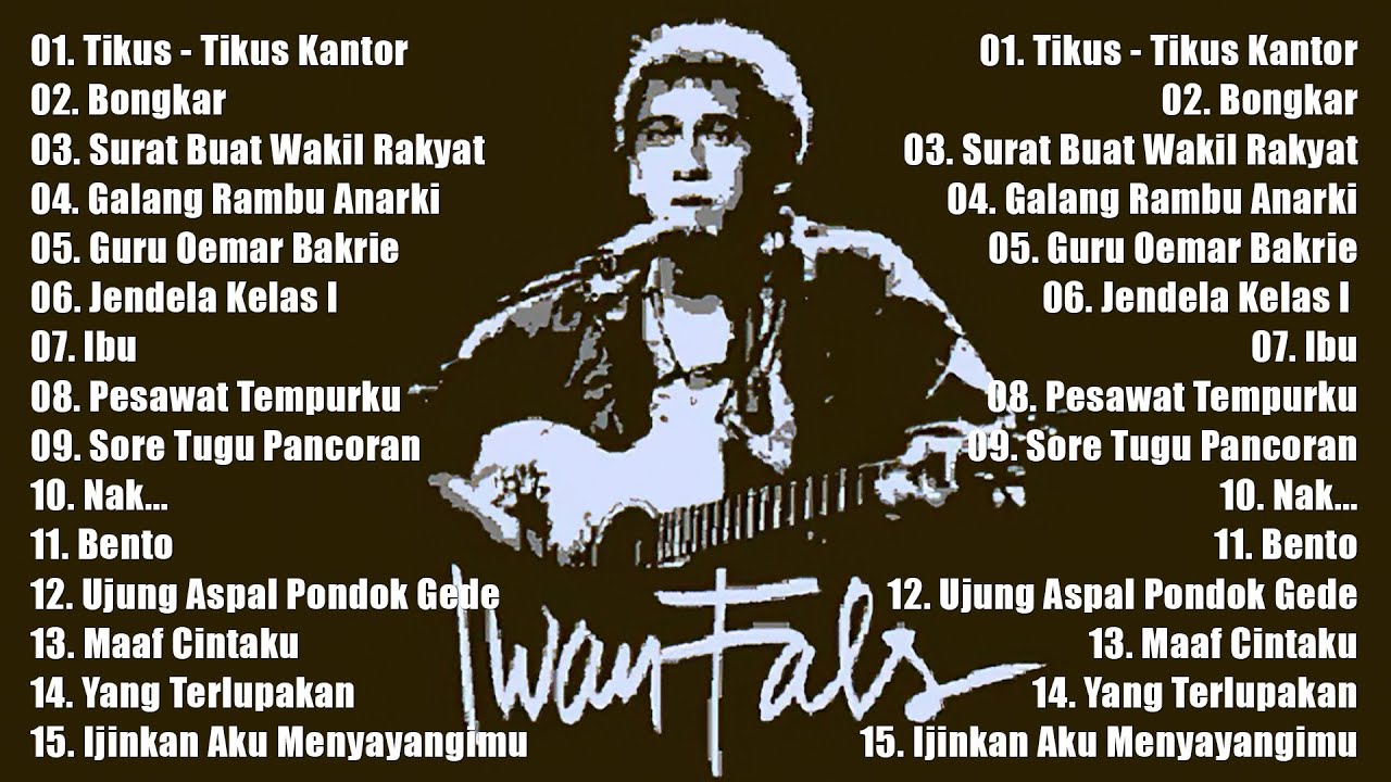 Full album Iwan Fals Politik || Tikus Tikus Kantor,Surat Buat Wakil Rakyat ,Bongkar , Serdadu,Bento