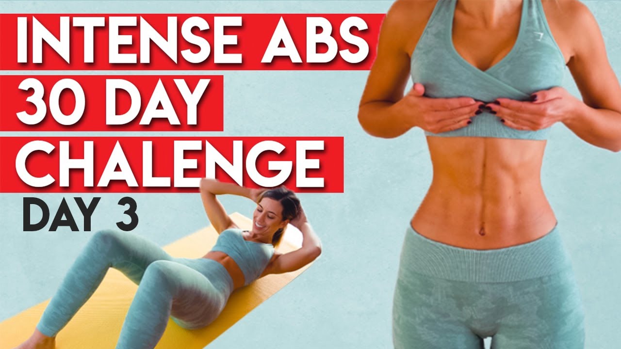 INTENSE ABS in 30 Days CHALLENGE 🔥 | Day 3