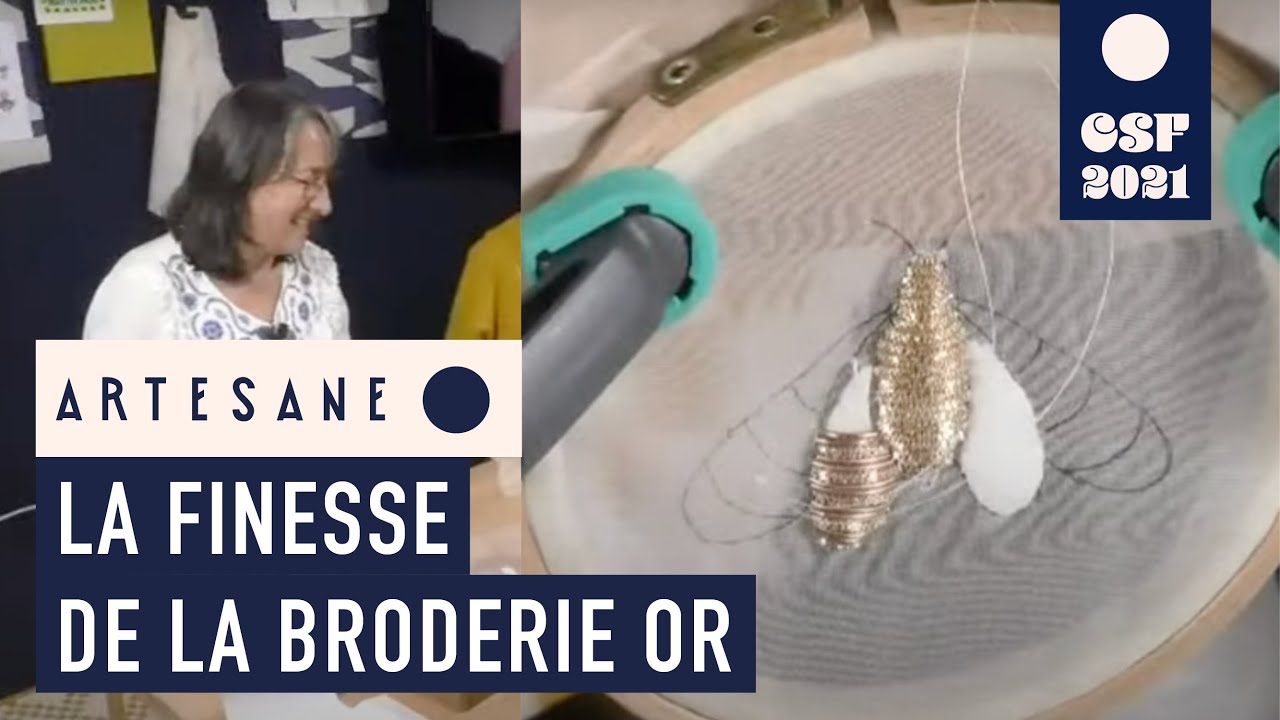 Découvrez la finesse de la broderie or avec Martine Biessy