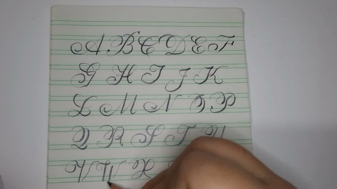Caligraf&iacute;a Copperplate Abecedario-may&uacute;sculas  ✏