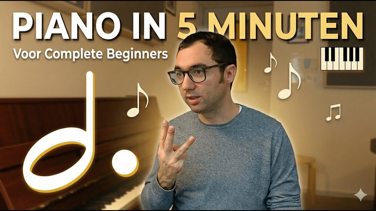 Piano leren in 5 minuten: de basis voor complete beginners.