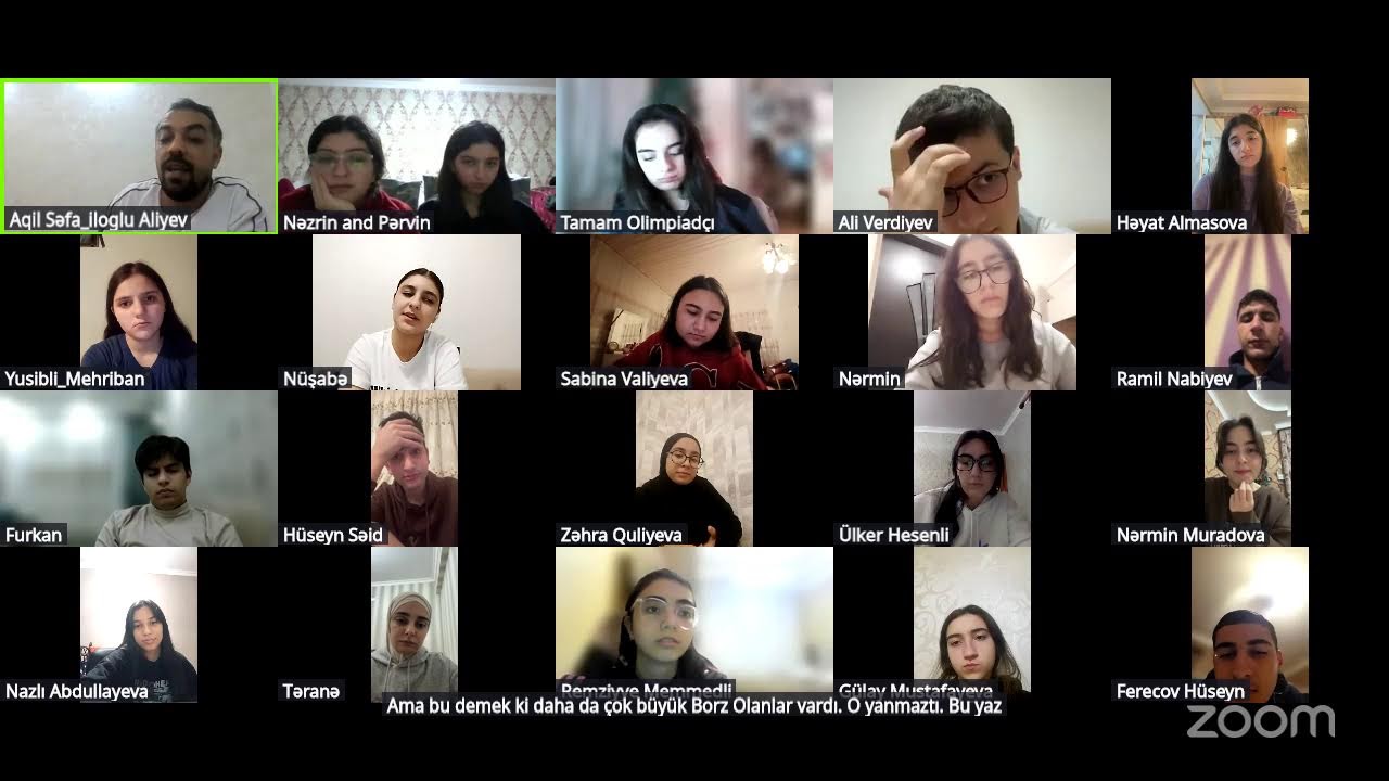 Abituriyentlərlə canlı dərs: Azərbaycan dili və Ədəbiyyat