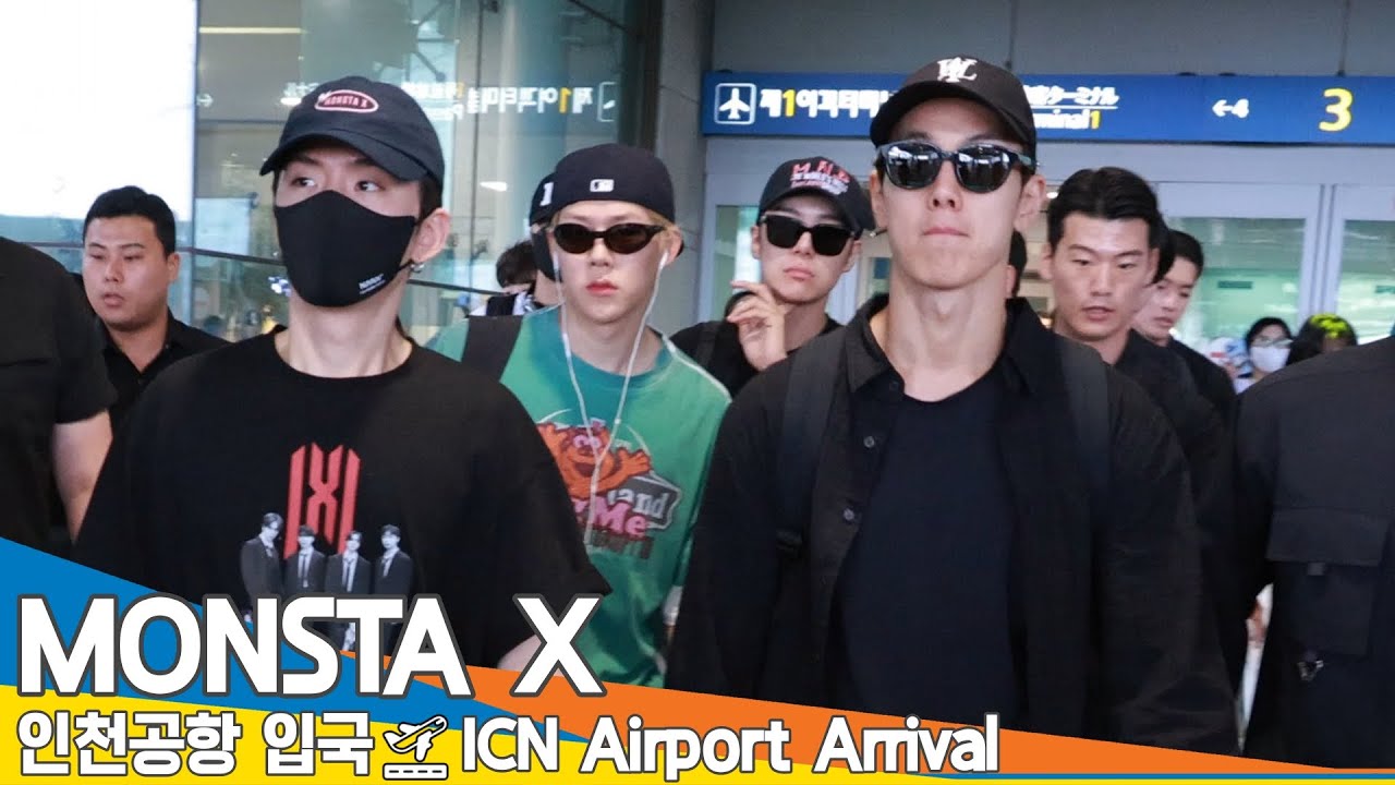 몬스타엑스, 인천공항 입국✈️ MONSTA X Airport Arrival 2025.8.4 Newsen
