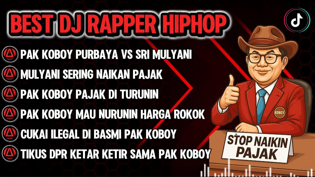 🎧BEST DJ RAPPER HIPHOP🎶 || PAK KOBOY PURBAYA VS BU SRI MULYANI || HIPHOP TERBARU 2025 #djhiphop #rap