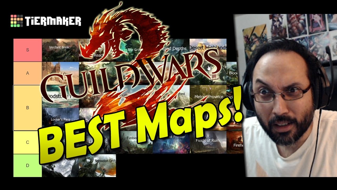 The BEST Maps of Guild Wars 2 (up to End of Dragons) | VB does the Map Tier List!