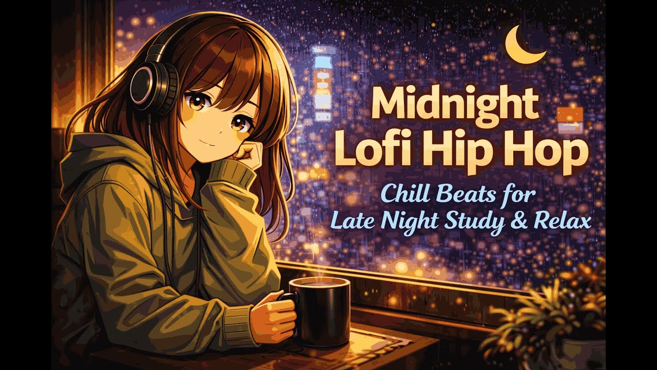 night lofi hip hop – relaxing Tokyo city rain