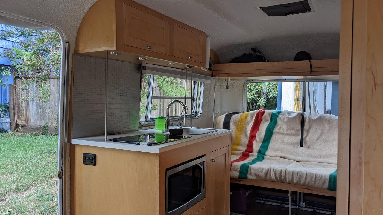 Rear bed and bunk rebuild in a 1978 17 foot Boler trailer