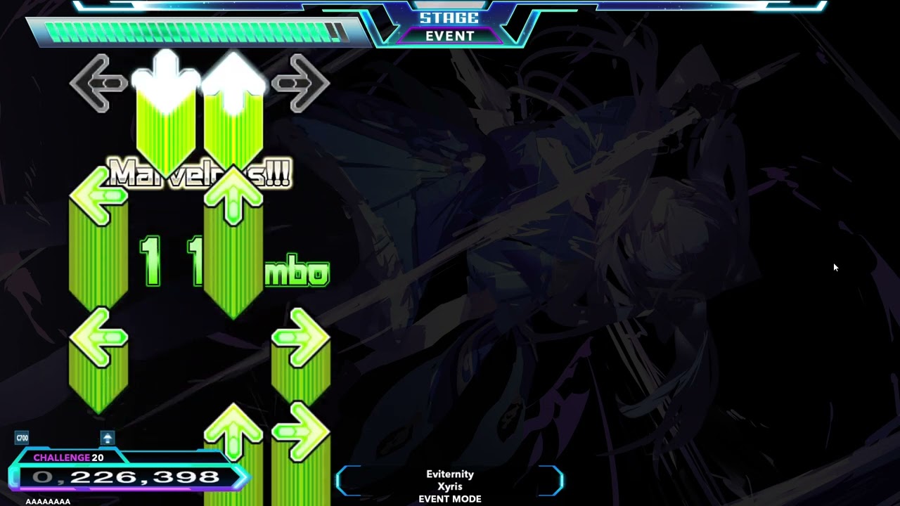 My spin on my own chart | Xyris - Eviternity (20) 870,320 101 miss [Etterna/Stepmania/Outfox]