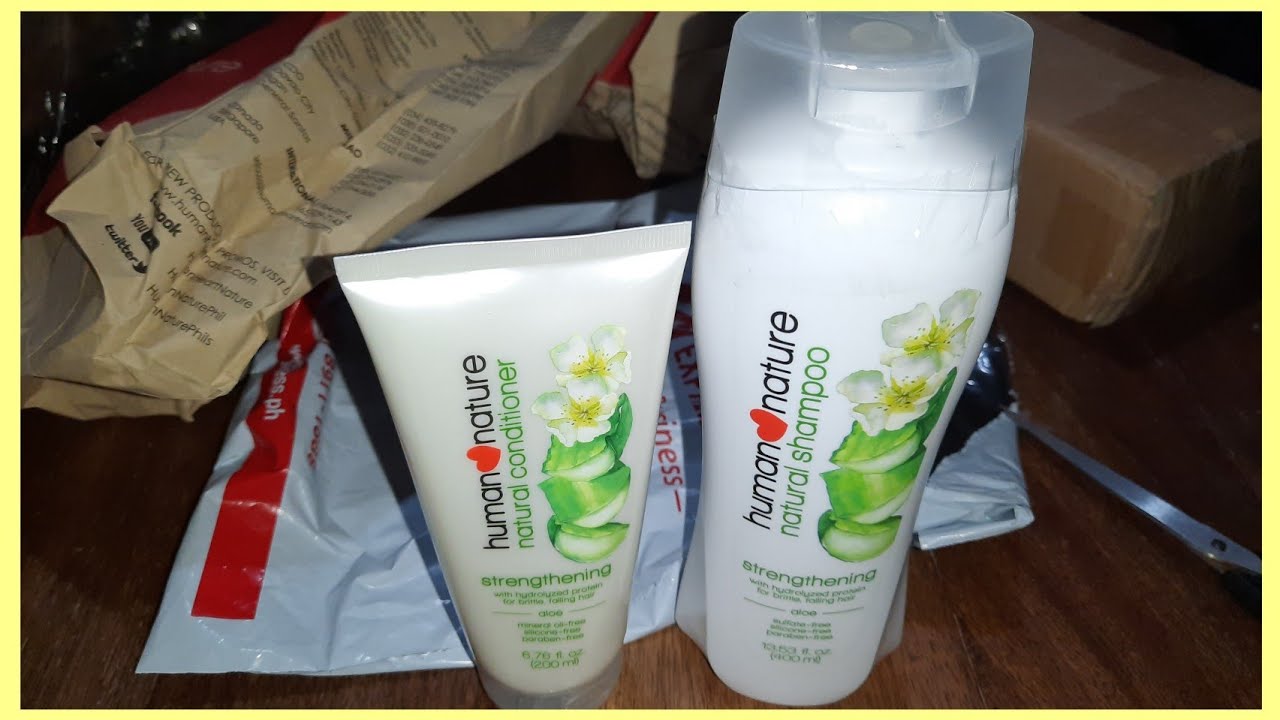 HUMAN NATURE NATURAL SHAMPOO AND CONDITIONER