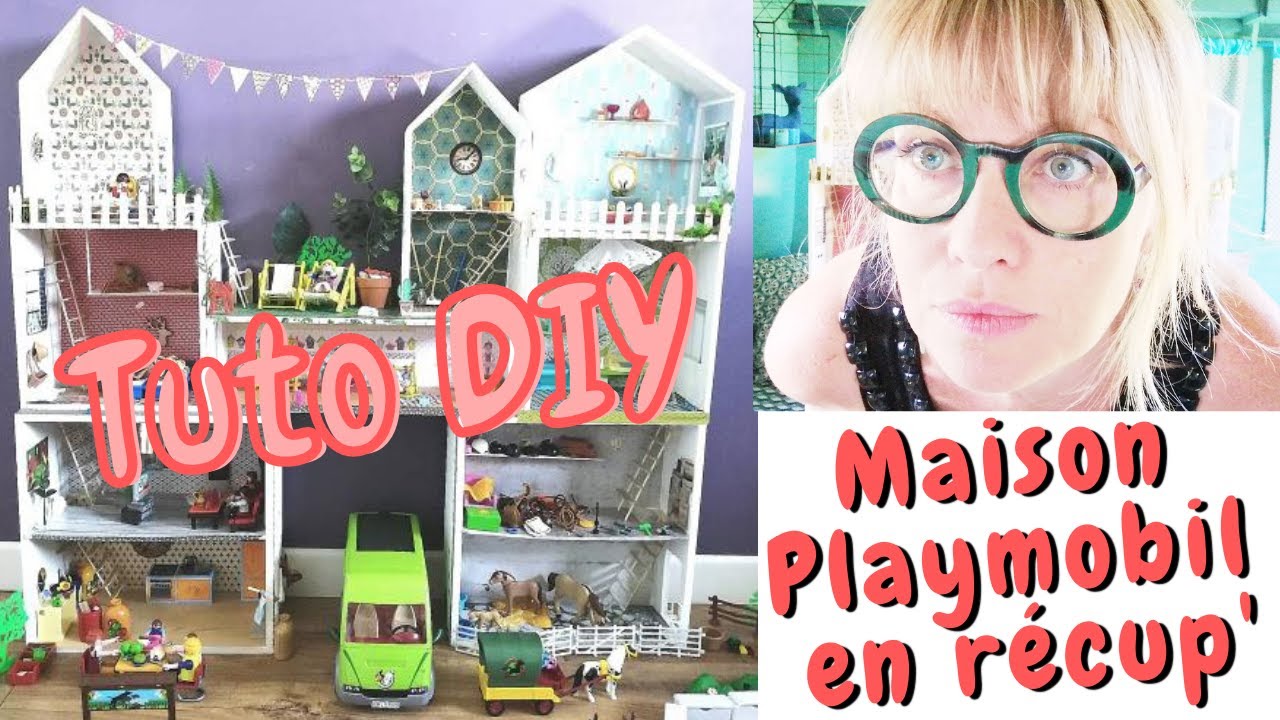 TUTO DIY : Fabriquer une maison de Playmobil en bois tout en récup'