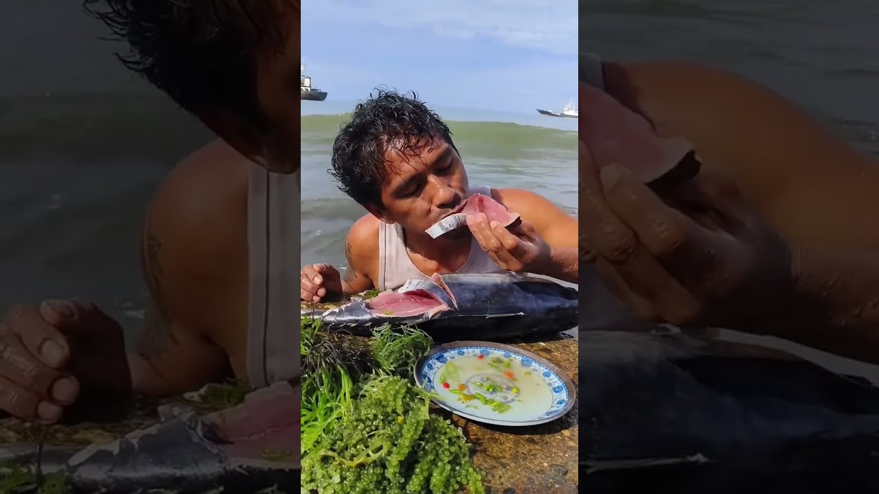 Raw Tuna & Sea Weed Kilaw | Ocean-to-Table Seafood Recipe 🍣🌊