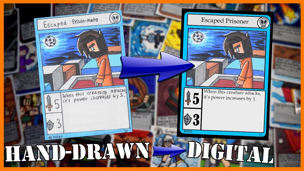 How to Transform Hand-Drawn Cards into Digital Trading Cards