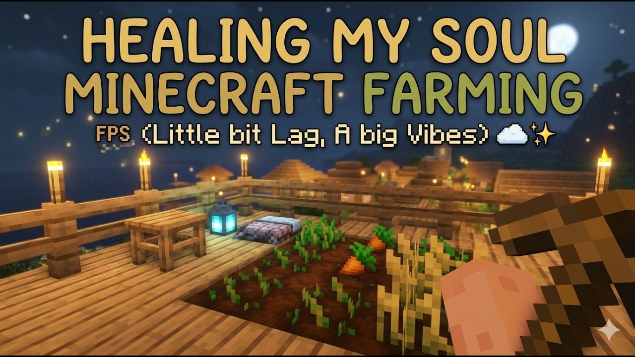 Healing My Soul with Minecraft Farming (Little bit Lag, A big Vibes) ☁️✨