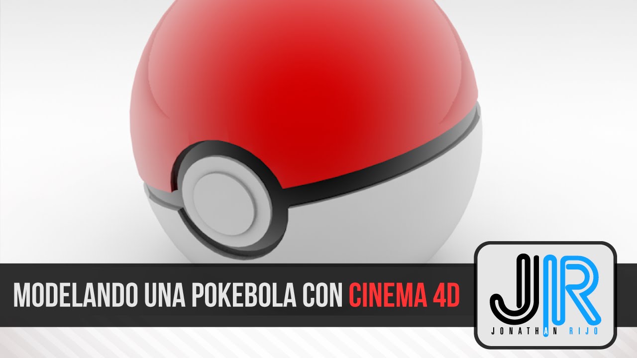 Modelando una Pokebola 3D con Cinema 4D | C4D | Tutorial | Jonathanrijo com