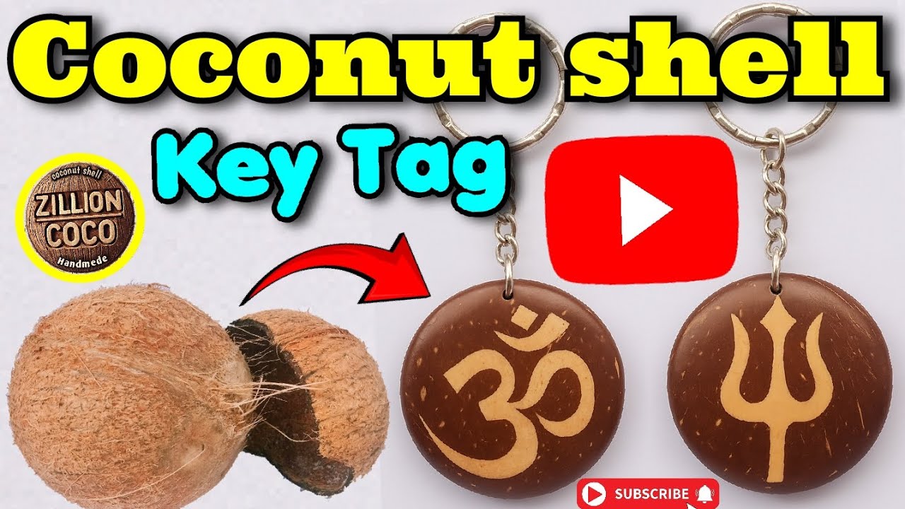 Unique Handmade Key Tags – See How It’s Done! 🌴🥥🏷️