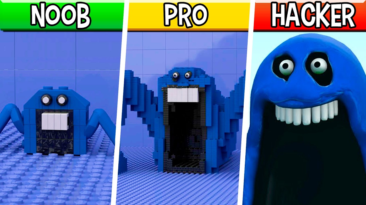 LEGO Hungry Snake Sea Eater : Noob, Pro, HACKER! / (ROBLOX Slap Tower)
