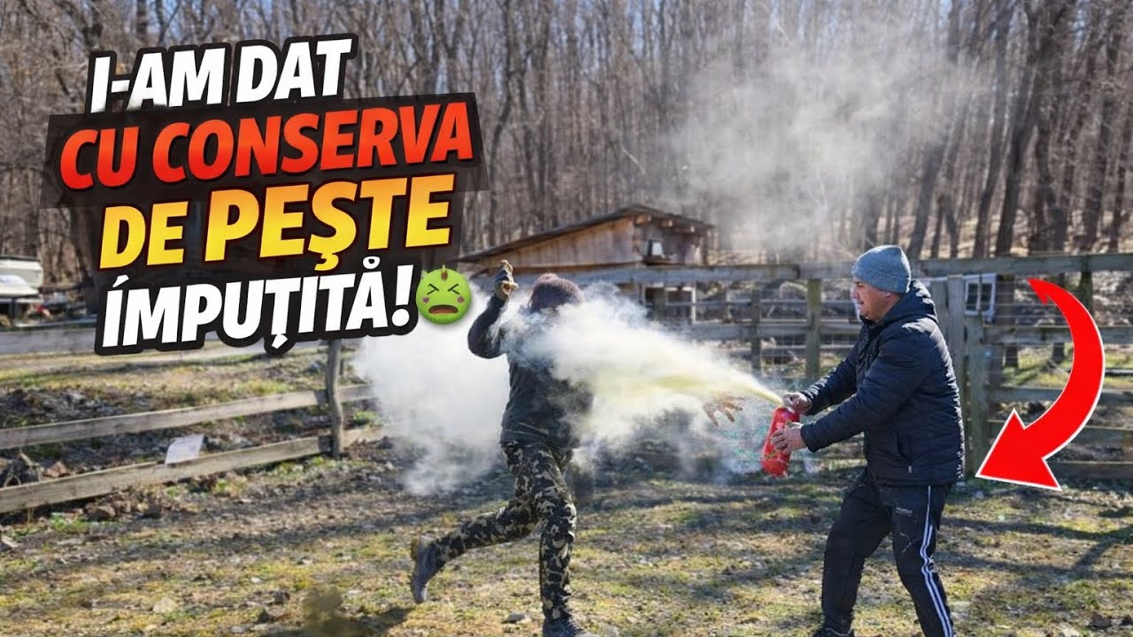 Am dat cu conserva imputita de pește în fața lui Cornel 